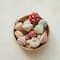 Hello Honey® 3.5" Handmade Paper Mache Ornament Set with Metallic Gold Details